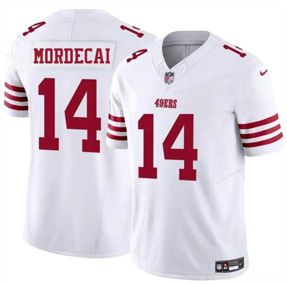 Men & Women & Youth San Francisco 49ers #14 Tanner Mordecai White 2025 F.U.S.E. Vapor Untouchable Limited Stitched Jersey,We sell and wholesale Men & Women & Youth San Francisco 49ers #14 Tanner Mordecai White 2025 F.U.S.E. Vapor Untouchable Limited Stitched Jersey on line form chian!